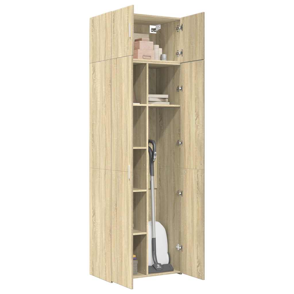 Storage Cabinet Sonoma Oak 70x42,5x225 cm Engineered Wood