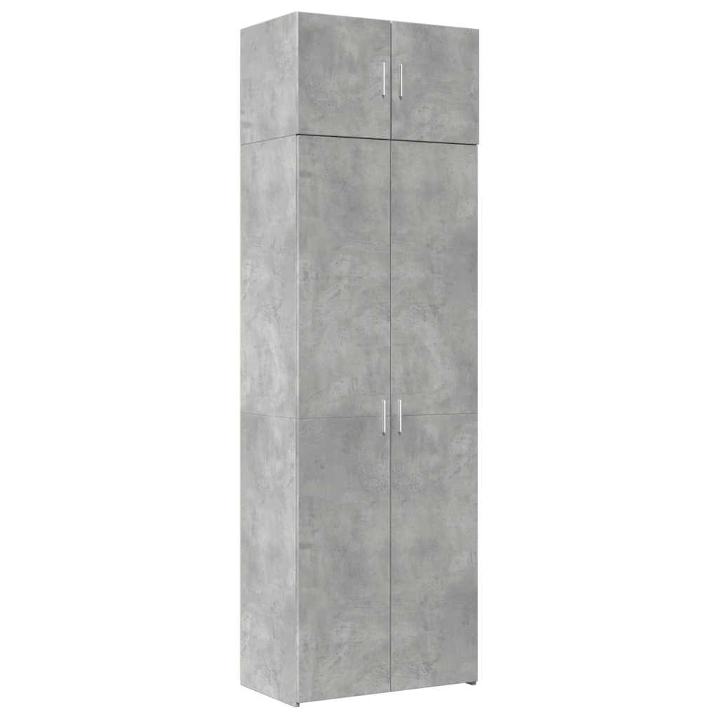 Storage Cabinet Concrete Grey 70x42,5x225 cm Engineered Wood