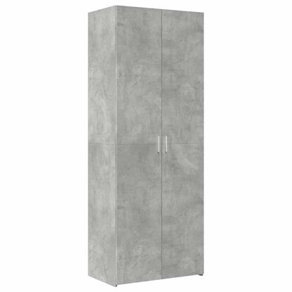 Storage Cabinet Concrete Grey 70x42,5x225 cm Engineered Wood