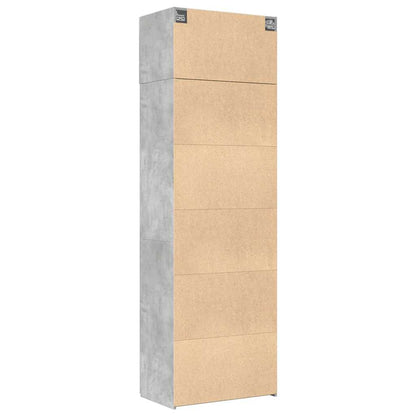 Storage Cabinet Concrete Grey 70x42,5x225 cm Engineered Wood