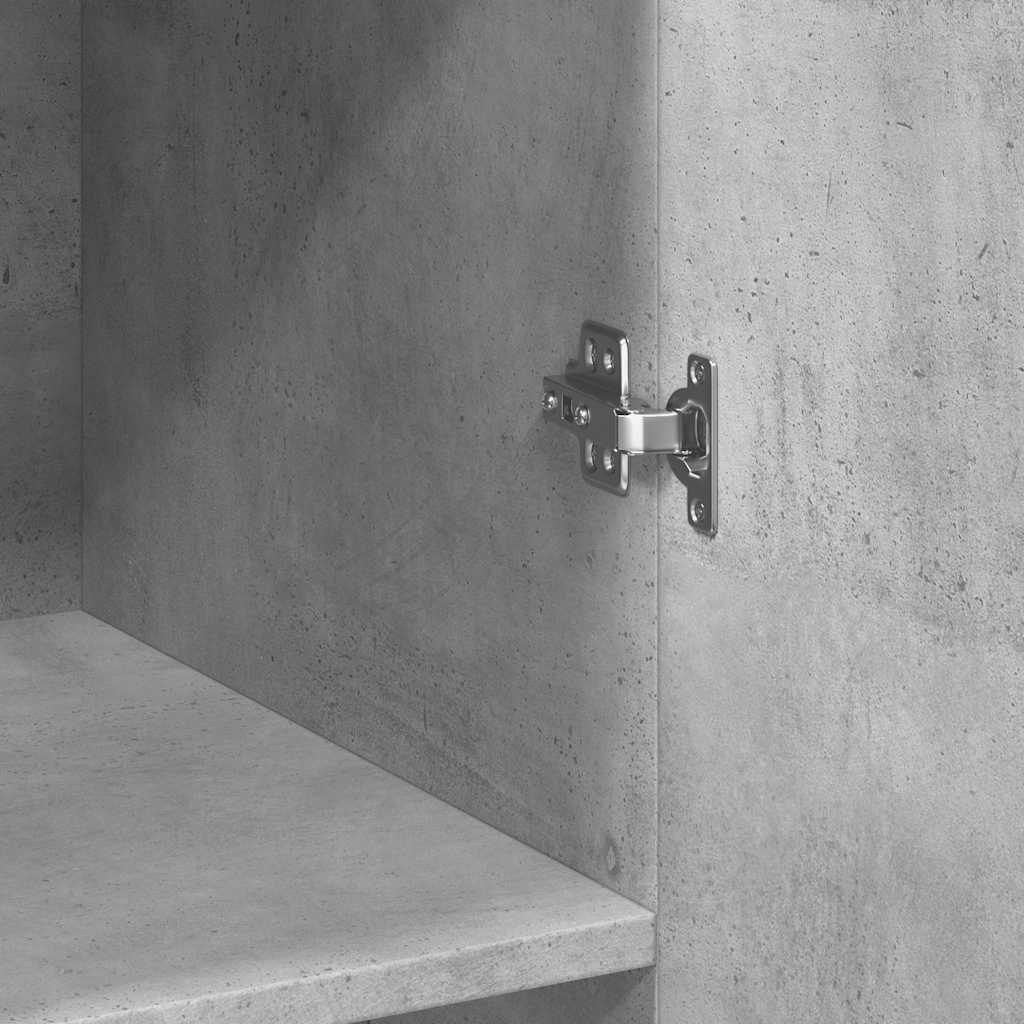 Storage Cabinet Concrete Grey 70x42,5x225 cm Engineered Wood