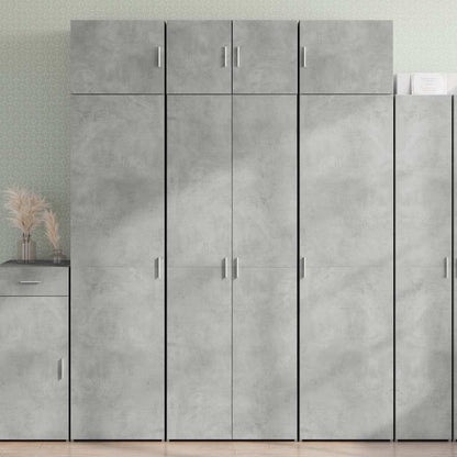 Storage Cabinet Concrete Grey 70x42,5x225 cm Engineered Wood