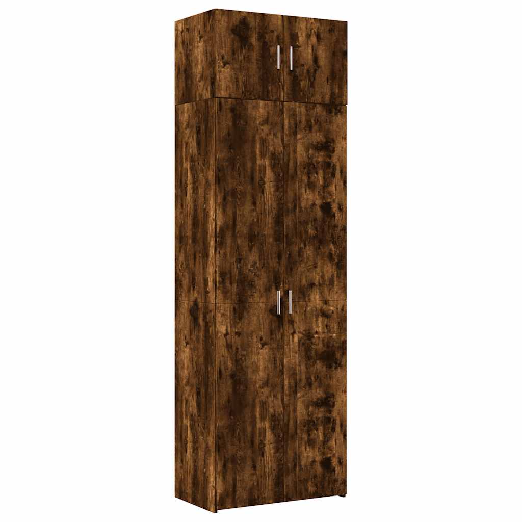 Storage Cabinet Smoked Oak 70x42,5x225 cm Engineered Wood