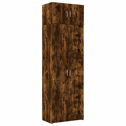 Storage Cabinet Smoked Oak 70x42,5x225 cm Engineered Wood