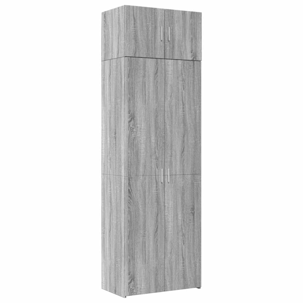 Storage Cabinet Grey Sonoma 70x42,5x225 cm Engineered Wood