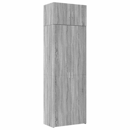 Storage Cabinet Grey Sonoma 70x42,5x225 cm Engineered Wood