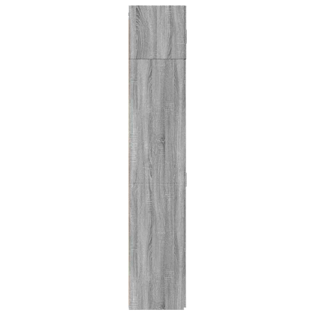 Storage Cabinet Grey Sonoma 70x42,5x225 cm Engineered Wood
