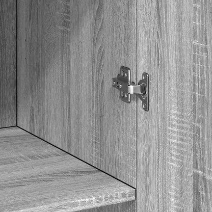 Storage Cabinet Grey Sonoma 70x42,5x225 cm Engineered Wood