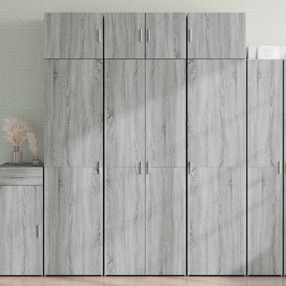 Storage Cabinet Grey Sonoma 70x42.5x225 cm Engineered Wood