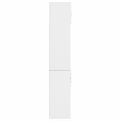 Storage Cabinet White 70x42.5x225 cm Engineered Wood