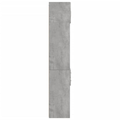 Storage Cabinet Concrete Grey 70x42.5x225 cm Engineered Wood