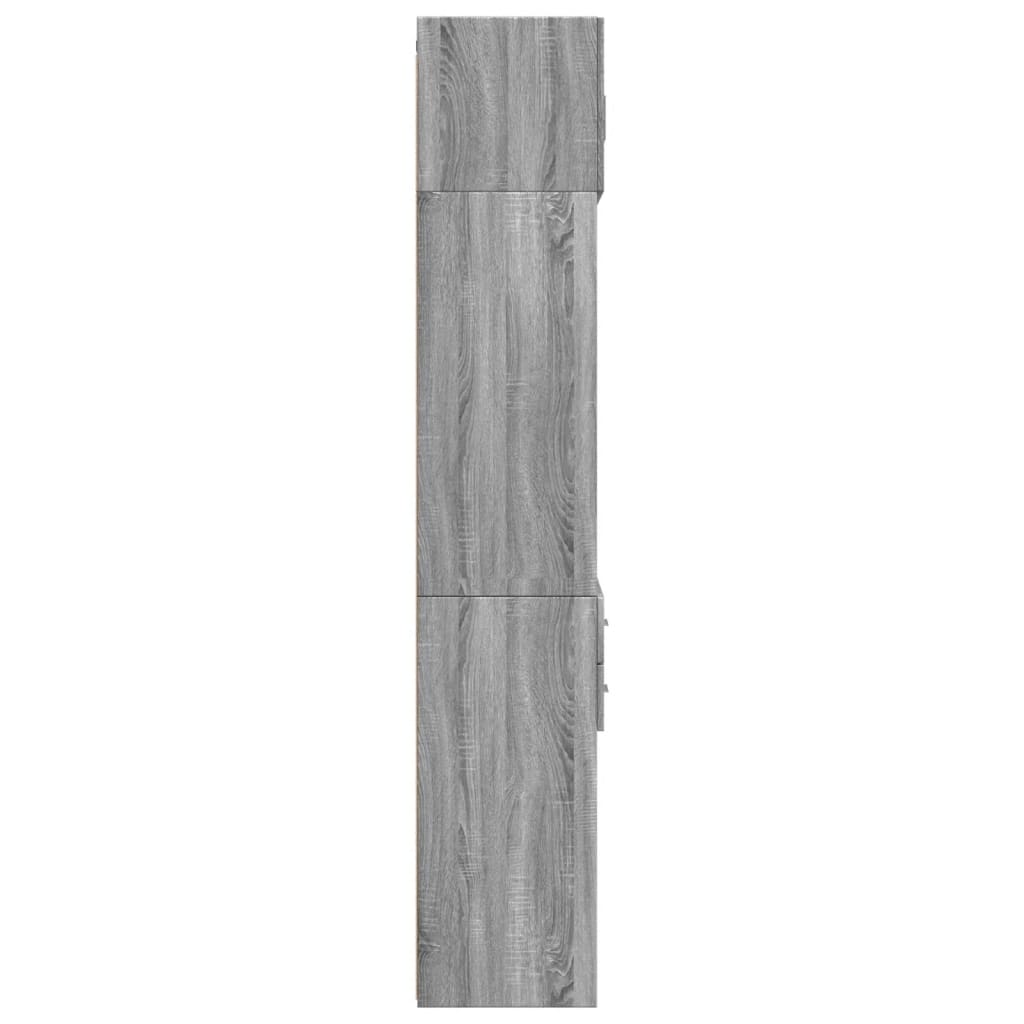 Storage Cabinet Grey Sonoma 70x42,5x225 cm Engineered Wood