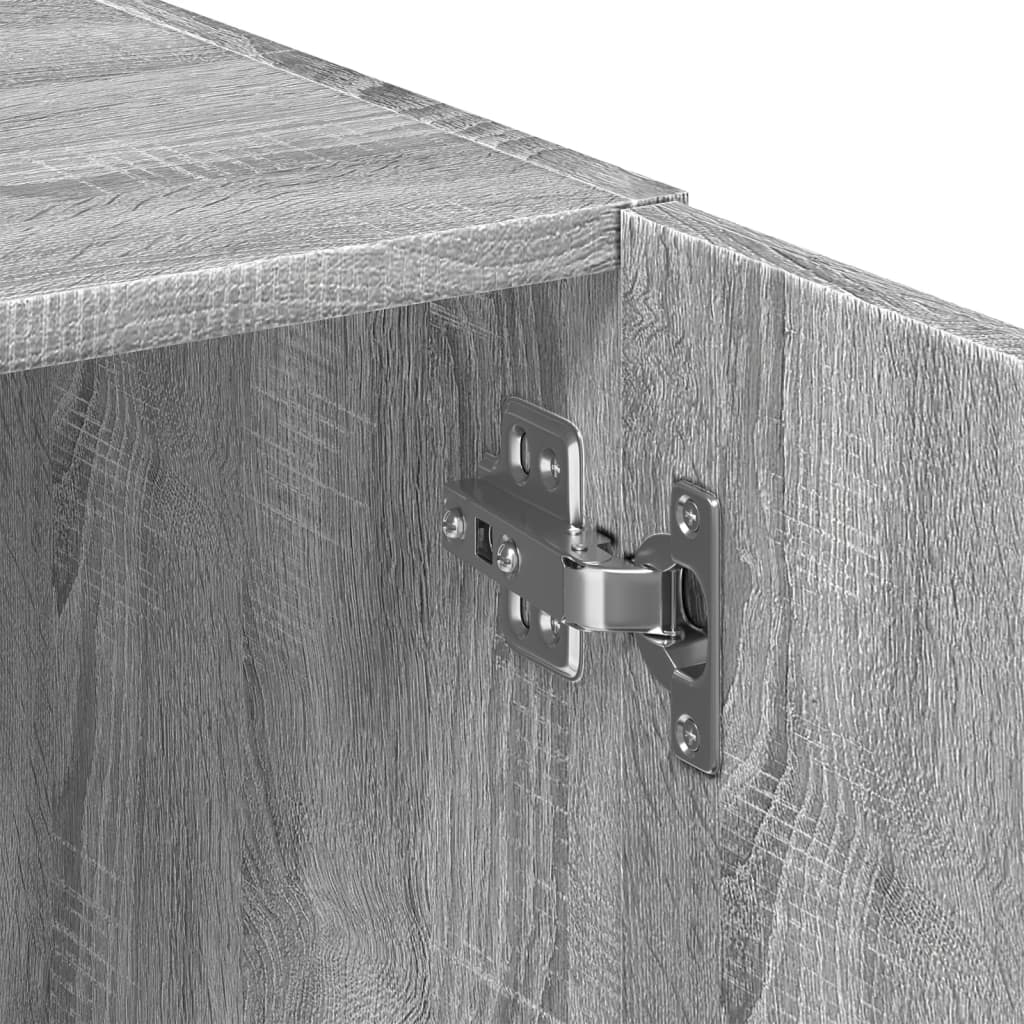 Storage Cabinet Grey Sonoma 70x42,5x225 cm Engineered Wood