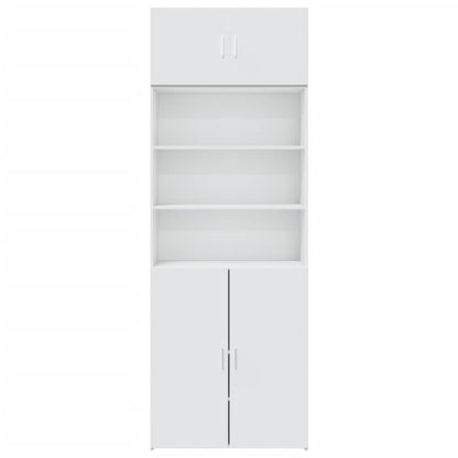Storage Cabinet White 80x42,5x225 cm Engineered Wood