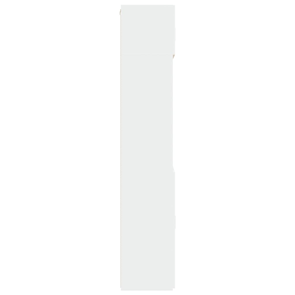 Storage Cabinet White 80x42,5x225 cm Engineered Wood