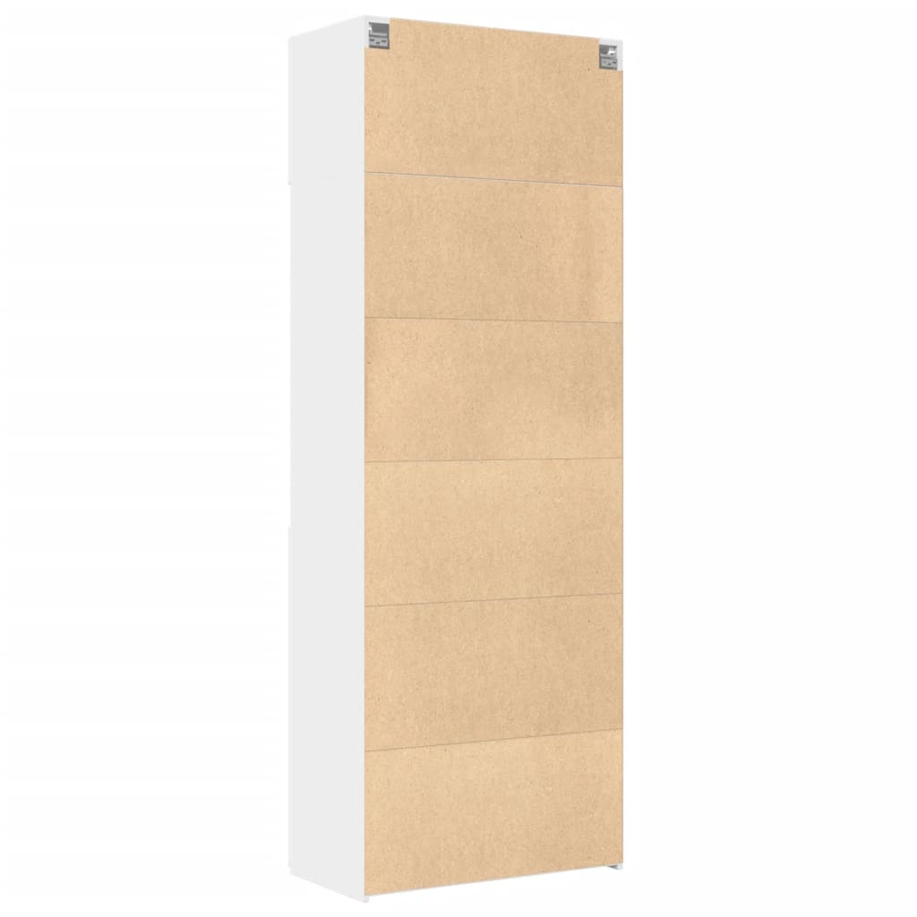Storage Cabinet White 80x42,5x225 cm Engineered Wood