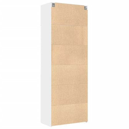 Storage Cabinet White 80x42,5x225 cm Engineered Wood
