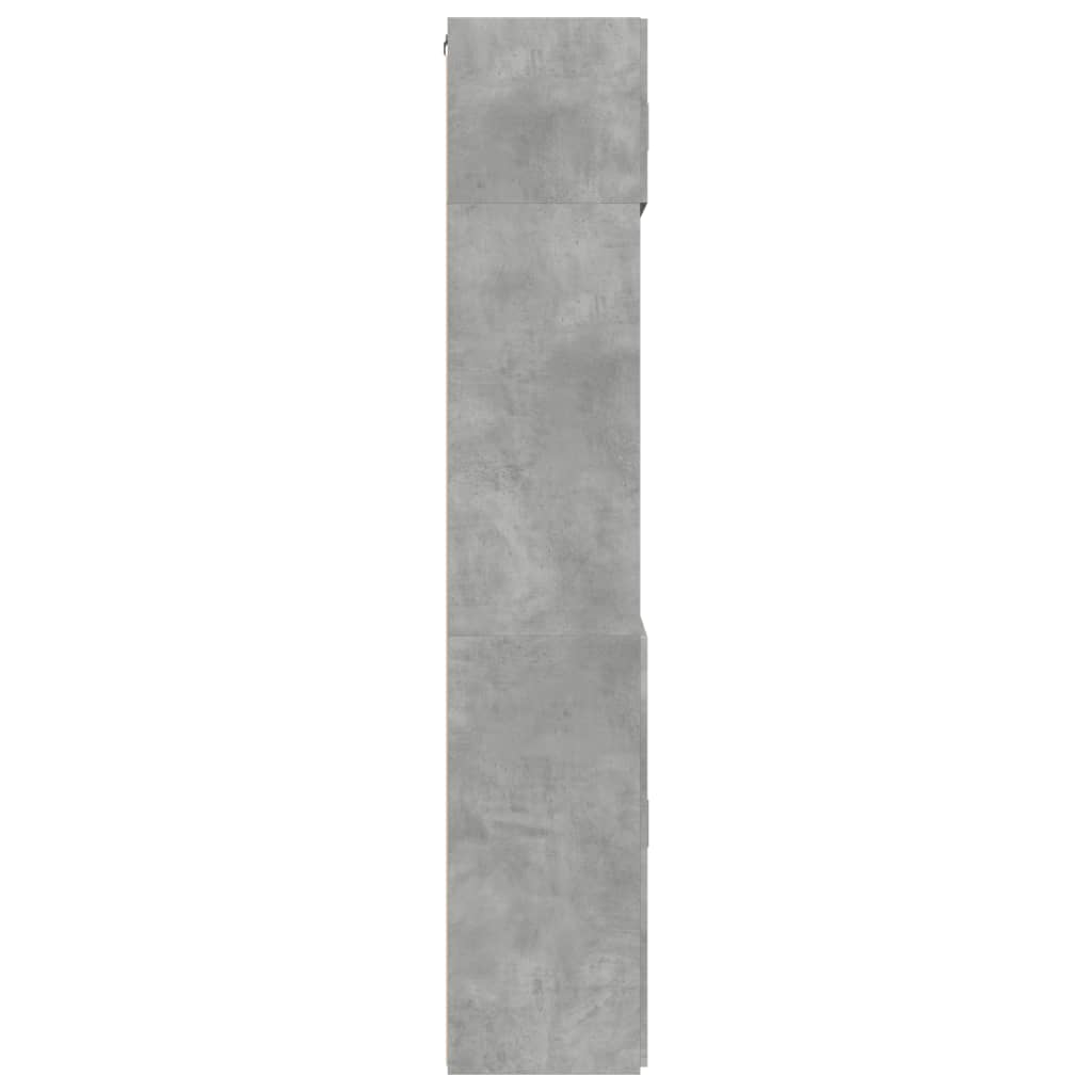 Storage Cabinet Concrete Grey 80x42,5x225 cm Engineered Wood