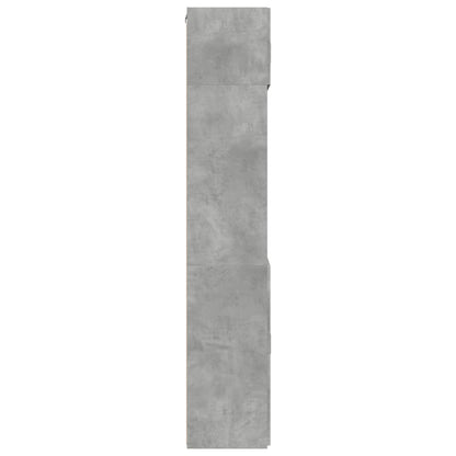 Storage Cabinet Concrete Grey 80x42,5x225 cm Engineered Wood