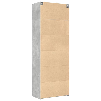 Storage Cabinet Concrete Grey 80x42,5x225 cm Engineered Wood