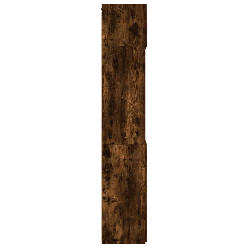 Storage Cabinet Smoked Oak 80x42,5x225 cm Engineered Wood