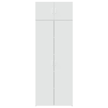 Storage Cabinet White 80x42,5x225 cm Engineered Wood