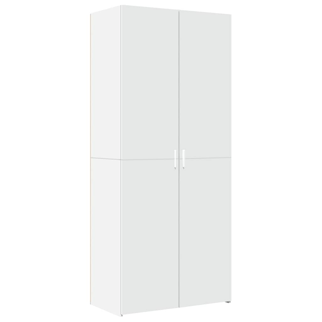 Storage Cabinet White 80x42,5x225 cm Engineered Wood