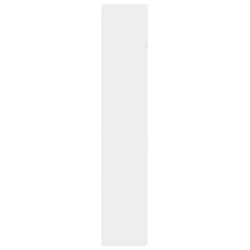 Storage Cabinet White 80x42.5x225 cm Engineered Wood