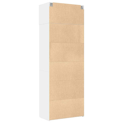Storage Cabinet White 80x42,5x225 cm Engineered Wood
