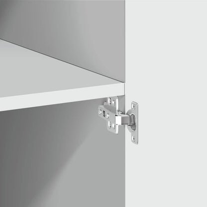 Storage Cabinet White 80x42,5x225 cm Engineered Wood