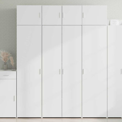 Storage Cabinet White 80x42,5x225 cm Engineered Wood