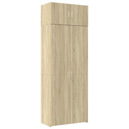 Storage Cabinet Sonoma Oak 80x42,5x225 cm Engineered Wood