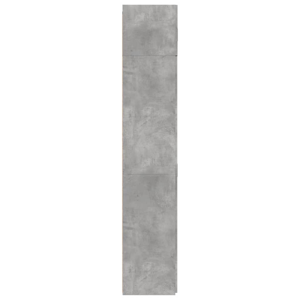 Storage Cabinet Concrete Grey 80x42,5x225 cm Engineered Wood