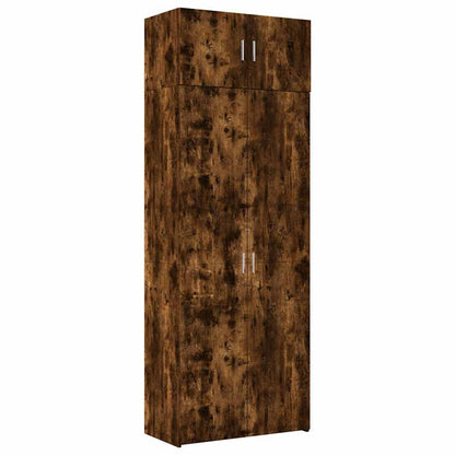Storage Cabinet Smoked Oak 80x42,5x225 cm Engineered Wood