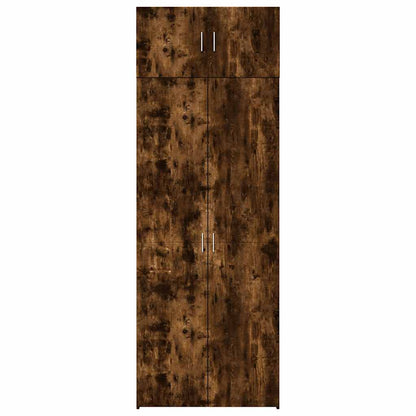 Storage Cabinet Smoked Oak 80x42,5x225 cm Engineered Wood