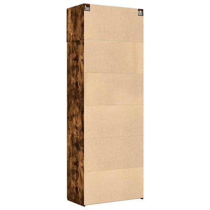 Storage Cabinet Smoked Oak 80x42,5x225 cm Engineered Wood