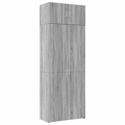 Storage Cabinet Grey Sonoma 80x42,5x225 cm Engineered Wood