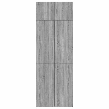 Storage Cabinet Grey Sonoma 80x42,5x225 cm Engineered Wood
