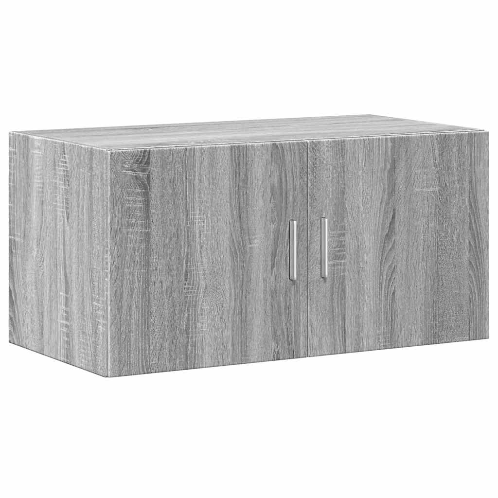 Storage Cabinet Grey Sonoma 80x42,5x225 cm Engineered Wood
