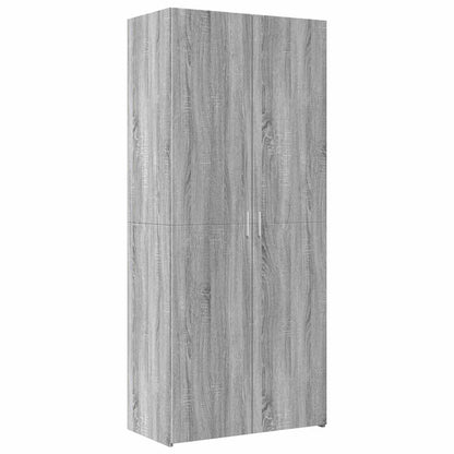 Storage Cabinet Grey Sonoma 80x42,5x225 cm Engineered Wood