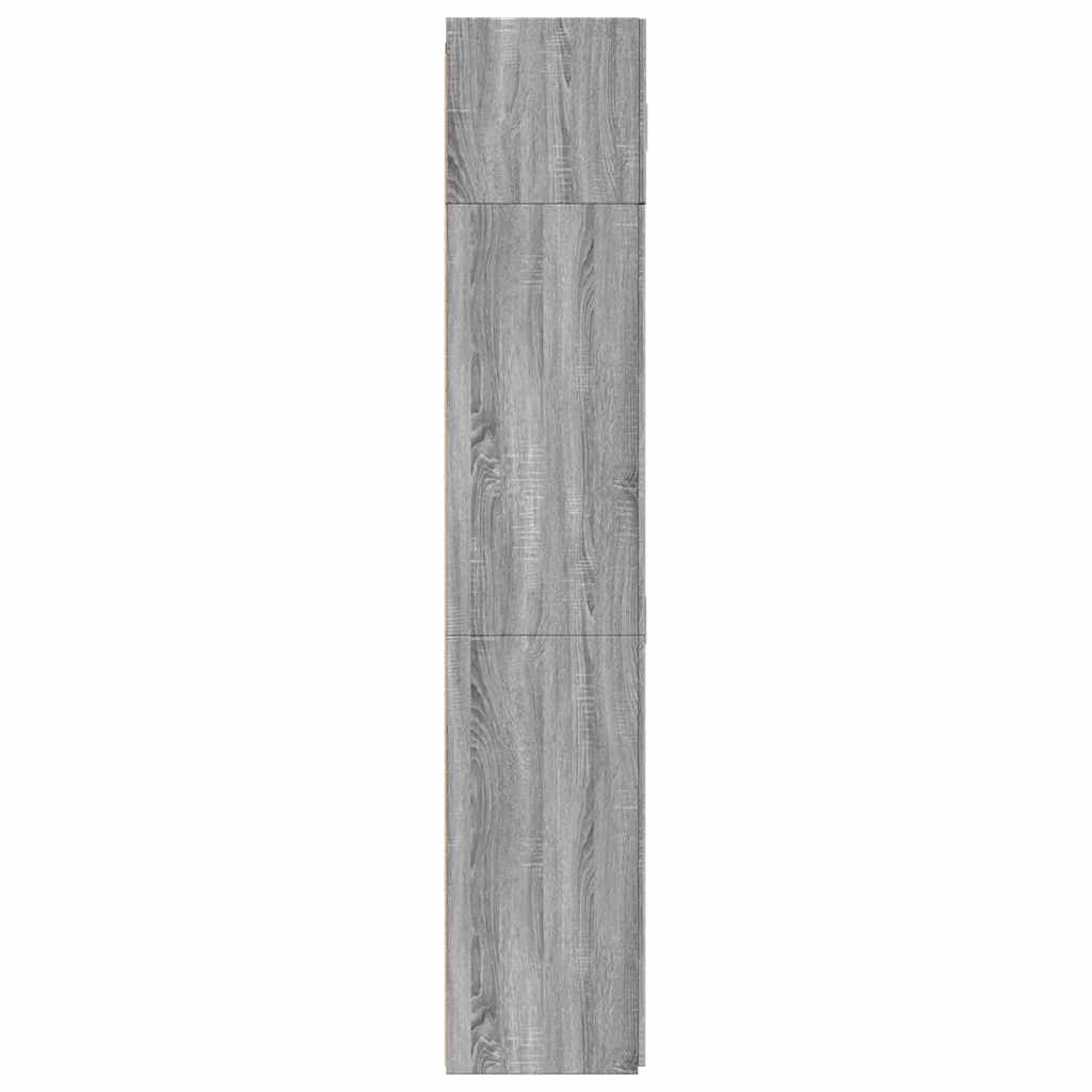 Storage Cabinet Grey Sonoma 80x42,5x225 cm Engineered Wood
