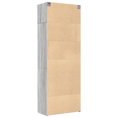 Storage Cabinet Grey Sonoma 80x42,5x225 cm Engineered Wood