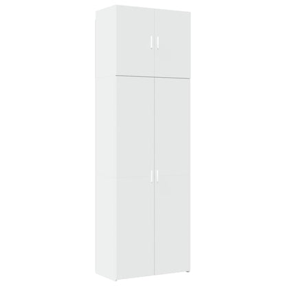 Highboard White 80x42.5x249 cm Engineered Wood