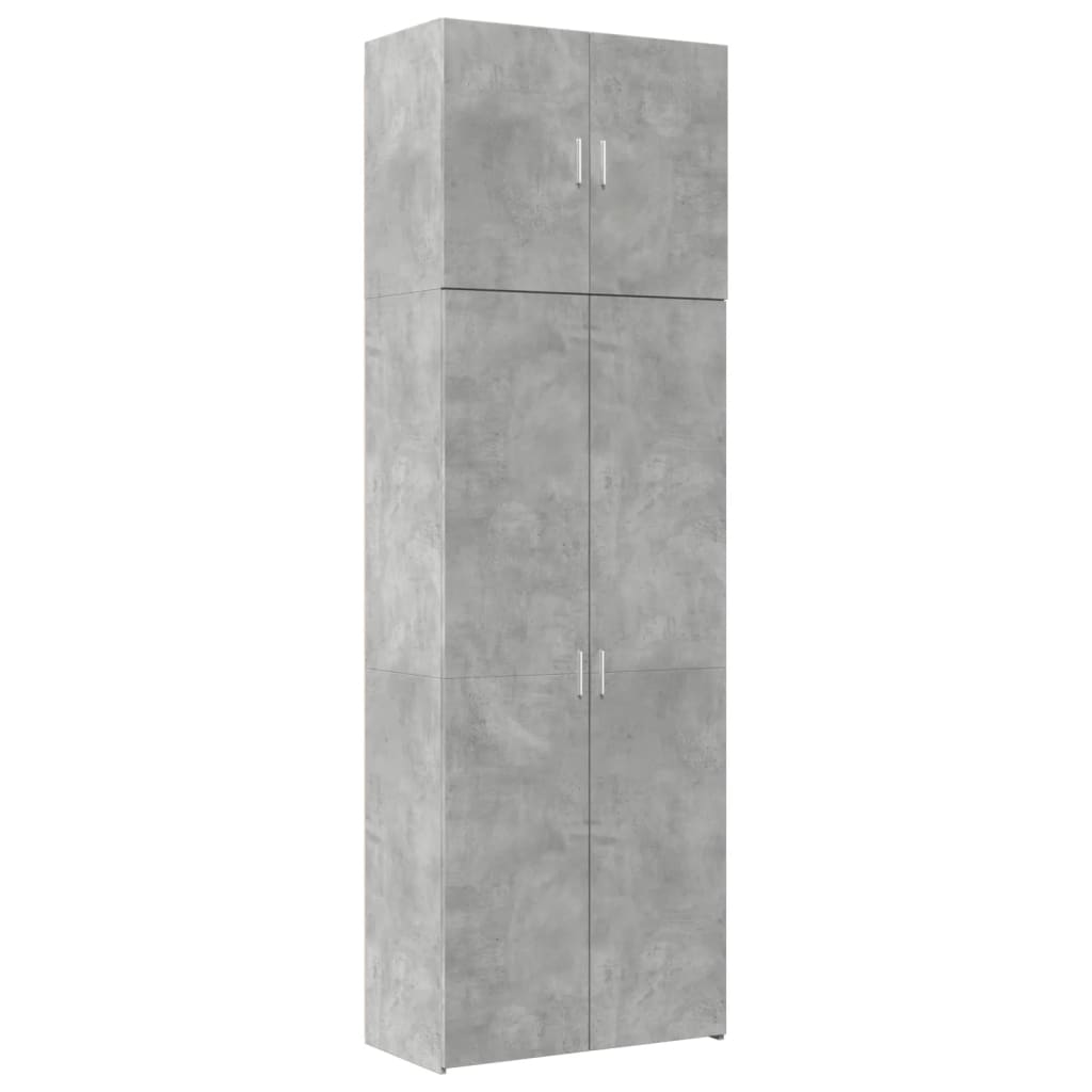 Highboard Concrete Grey 80x42.5x249 cm Engineered Wood
