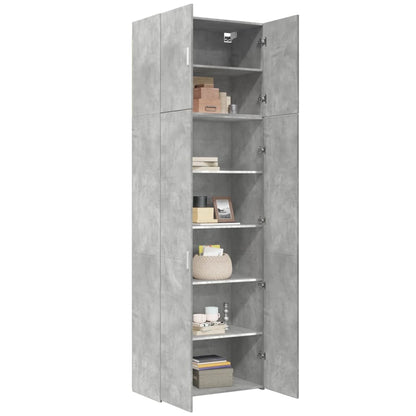 Highboard Concrete Grey 80x42.5x249 cm Engineered Wood