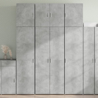 Highboard Concrete Grey 80x42.5x249 cm Engineered Wood