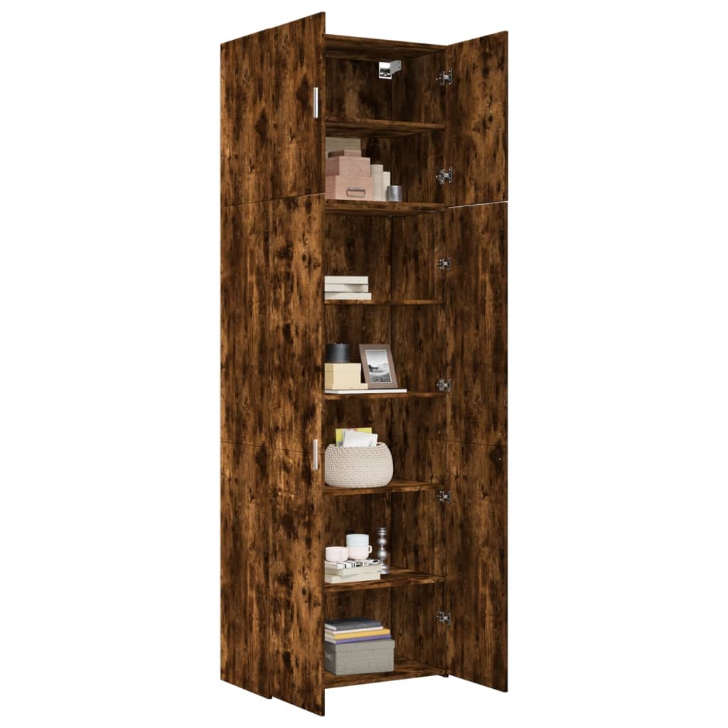 Highboard Smoked Oak 80x42,5x249 cm Engineered Wood