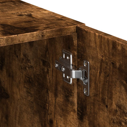 Highboard Smoked Oak 80x42,5x249 cm Engineered Wood