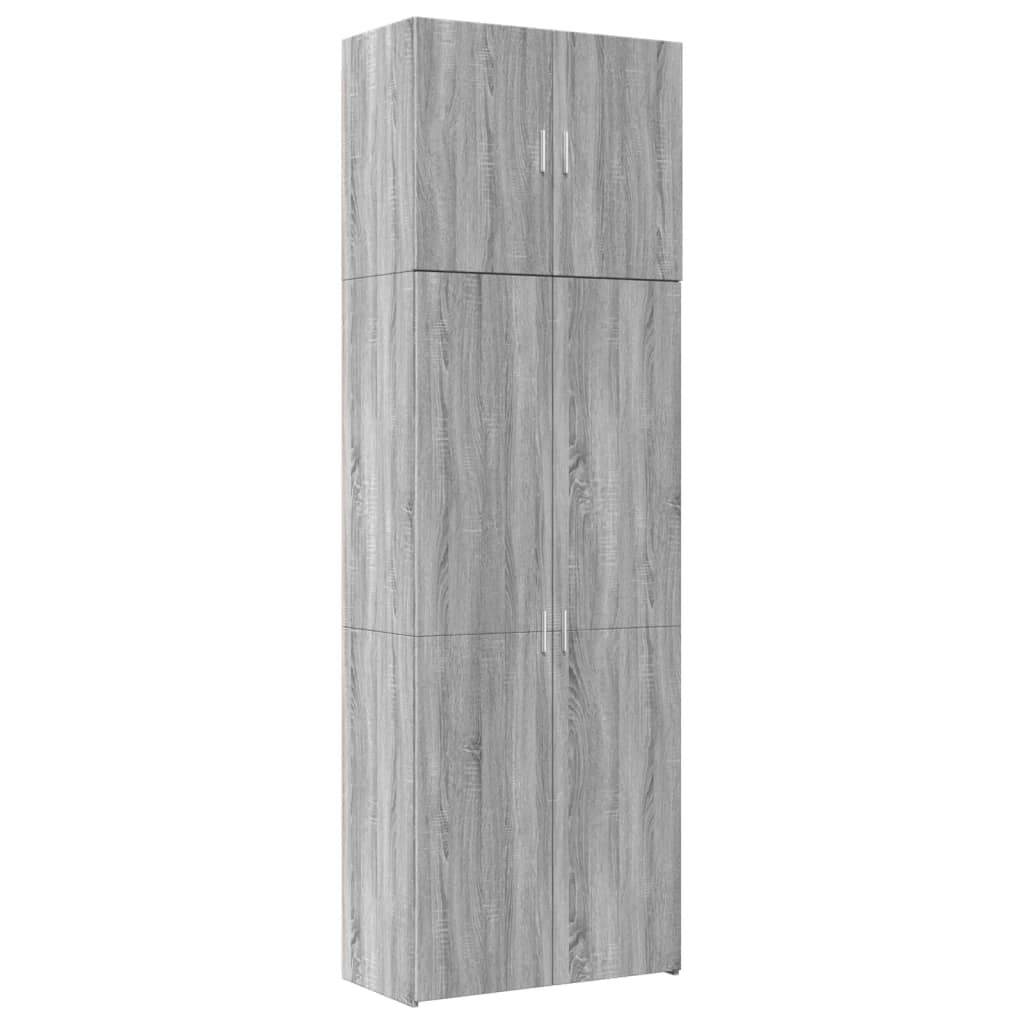 Highboard Grey Sonoma 80x42,5x249 cm Engineered Wood