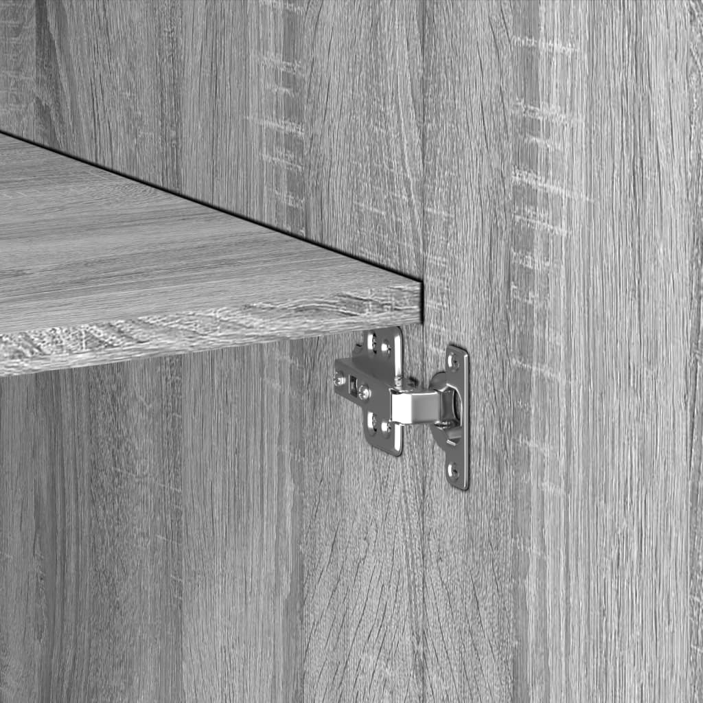 Highboard Grey Sonoma 80x42,5x249 cm Engineered Wood